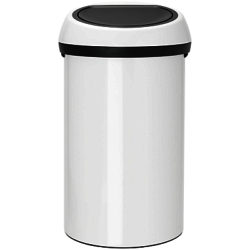 Brabantia Touch Bin, White, 60L